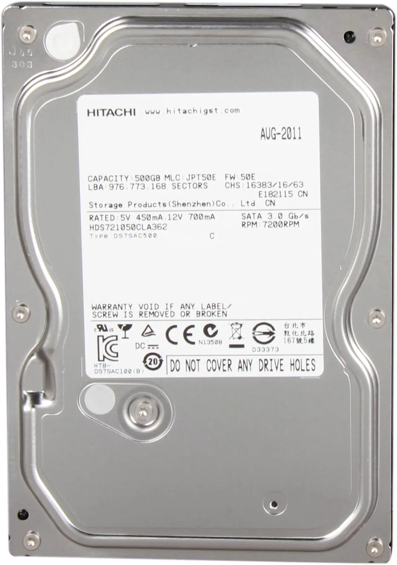 HDD HGST HDS721050CLA362 (0F10381)